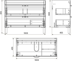 Iddis Тумба с раковиной Oxford 100 белая – фотография-10